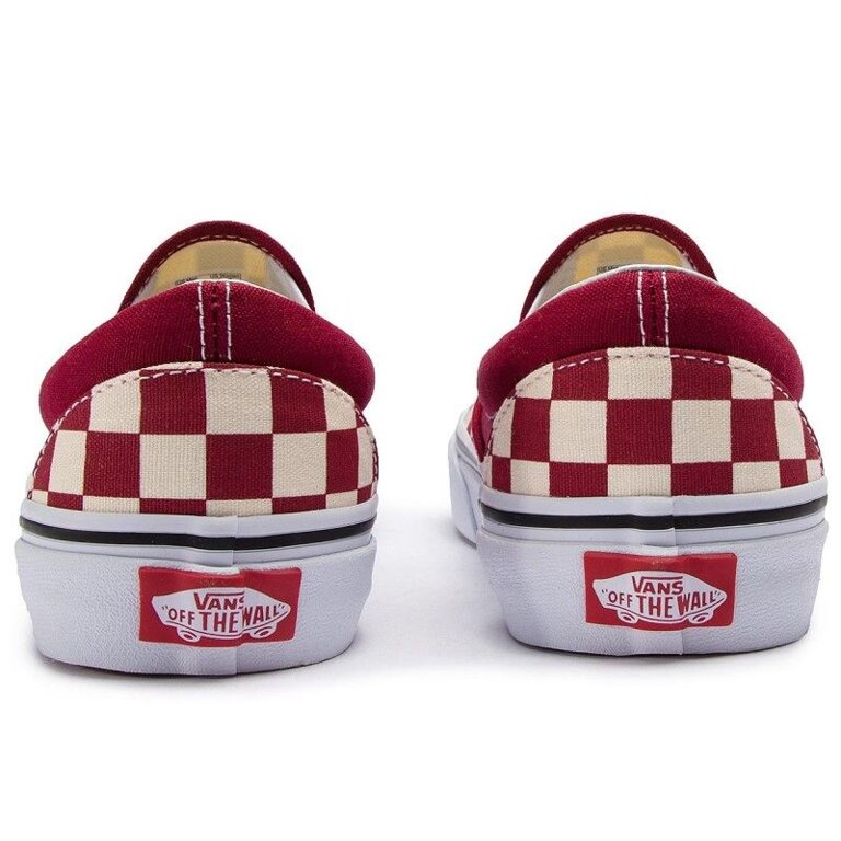 Vans slip on checkerboard rumba red sales