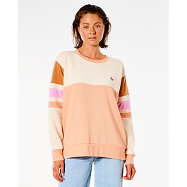 Mikina Rip Curl GLIDER CREW  Peach 