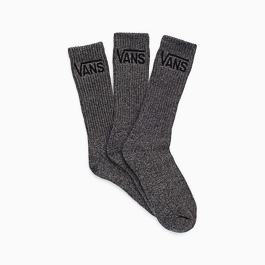 Ponožky Vans CLASSIC CREW (6.5-9, 3PK) Black Heather