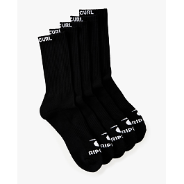 Ponožky Rip Curl BRAND CREW SOCK 5-PK Black 