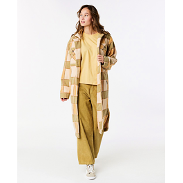 Bunda Rip Curl LONG LINE CHECK JACKET Khaki 