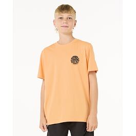 Tričko Rip Curl WETSUIT ICON TEE -KIDS Mandarin Zest