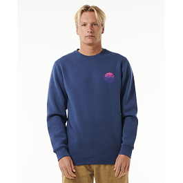 Mikina Rip Curl WETSUIT ICON CREW Washed Navy