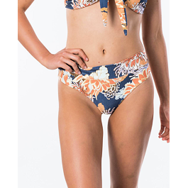 Plavky Rip Curl SUNSETTERS FLORAL HI CHKY  Dark Blue 