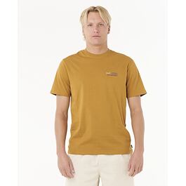 Tričko Rip Curl SURF REVIVAL LINED UP TEE Bronze