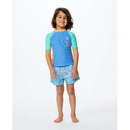 Lykra Rip Curl MYSTIC WAVES UPF S/S-BOY Blue Yonder