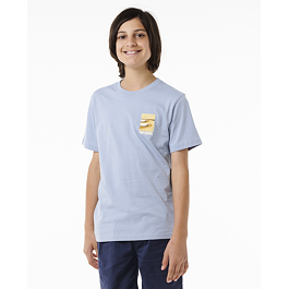 Tričko Rip Curl SURF REVIVAL LINED UP TEE-BOY Spray Blue