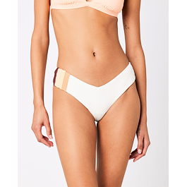Plavky Rip Curl BLOCK PARTY HI LEG SKIMPY Bone