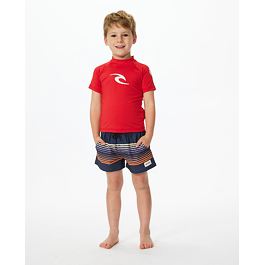 Lykra Rip Curl BRAND WAVE UPF S/S-BOY Red