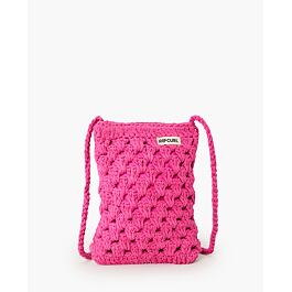 Kabelka Rip Curl HOLIDAY CROCHET CROSSBODY BAG Hot Pink