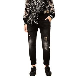 Jeansy Desigual Camel Boyfri black denim
