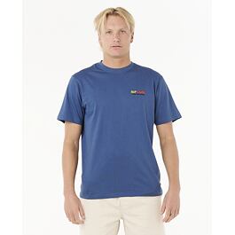 Tričko Rip Curl SURF REVIVAL LINED UP TEE Light Navy