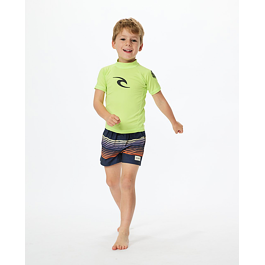 Lykra Rip Curl BRAND WAVE UPF S/S-BOY Lime