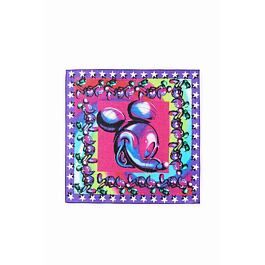 šátek Desigual Stars Mickey_ lila frances