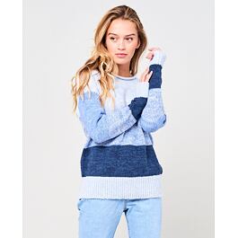 Svetr Rip Curl ANITA STRIPED SWEATER  Blue Yonder 