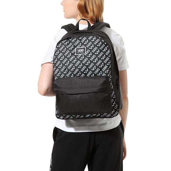 Batoh Vans REALM CLASSIC BACKPACK Black/Brand Striper