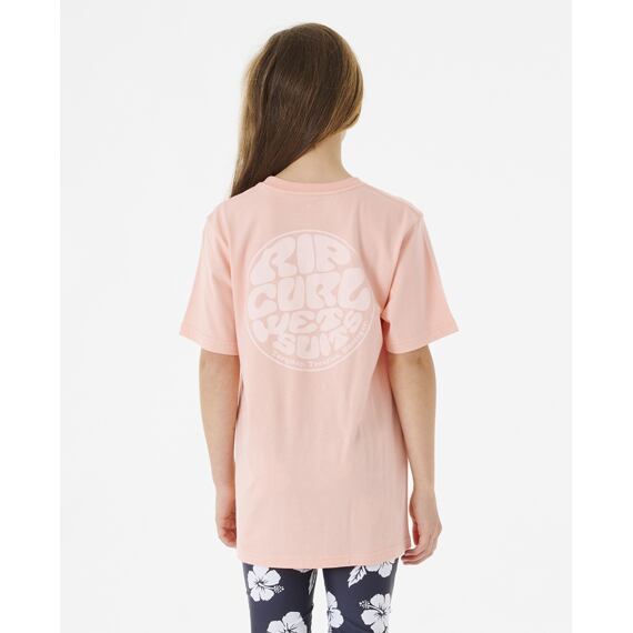Tričko Rip Curl WETSUIT ICON TEE -KID Shell Coral 
