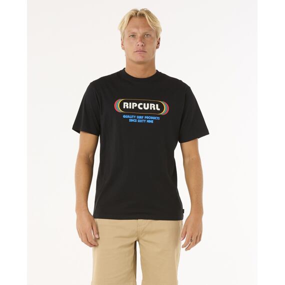 Tričko Rip Curl SURF REVIVAL YO MUMMA TEE Black