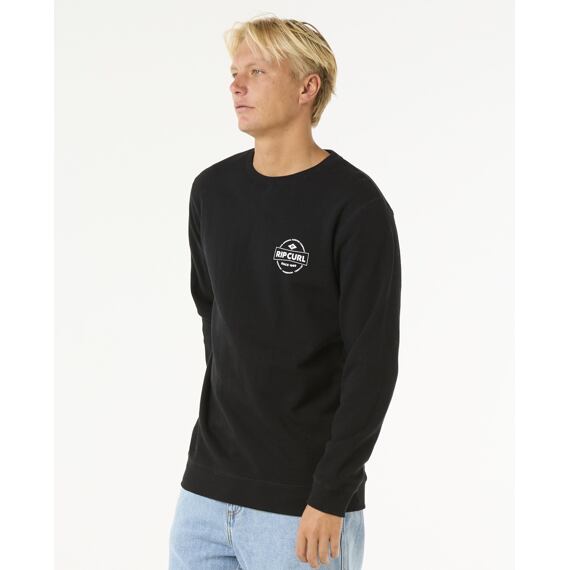 Mikina Rip Curl STAPLER CREW Black