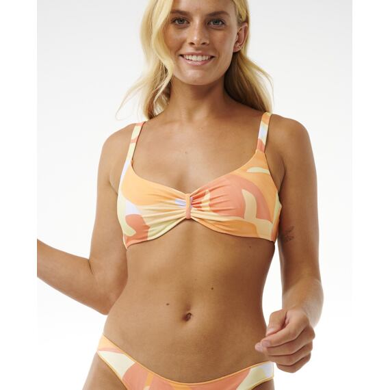 Plavky Rip Curl HIGH TIDE D-DD CROP Bright Red