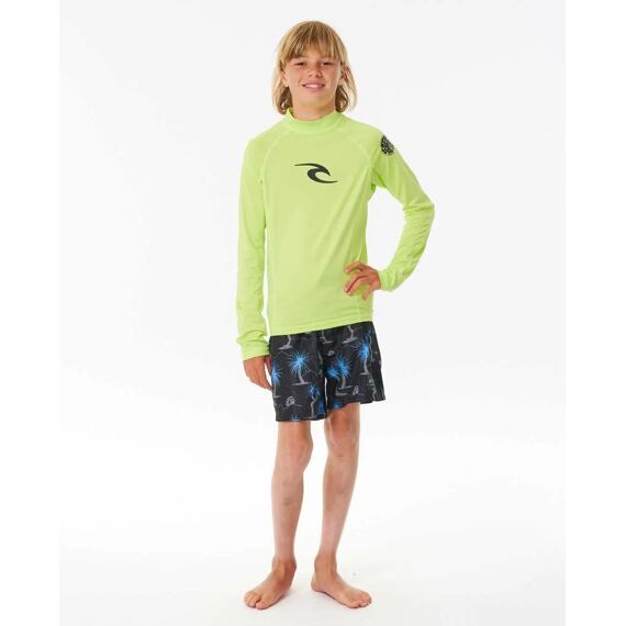 Lykra Rip Curl BRAND WAVE UPF L/S-BOY Lime