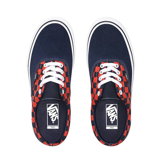 Boty Vans ERA PRO (Checkerboard) Navy/Orange