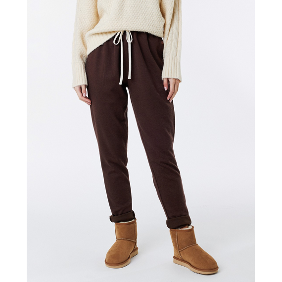 Kalhoty Rip Curl SANTANDER RELAX PANT Dark Brown 