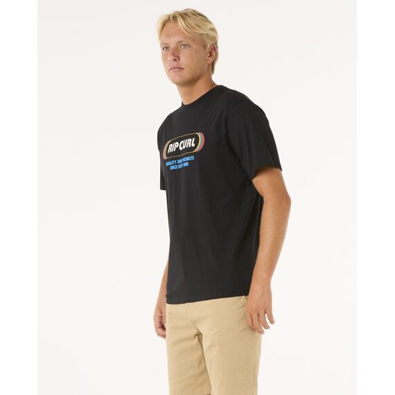 Tričko Rip Curl SURF REVIVAL YO MUMMA TEE Black