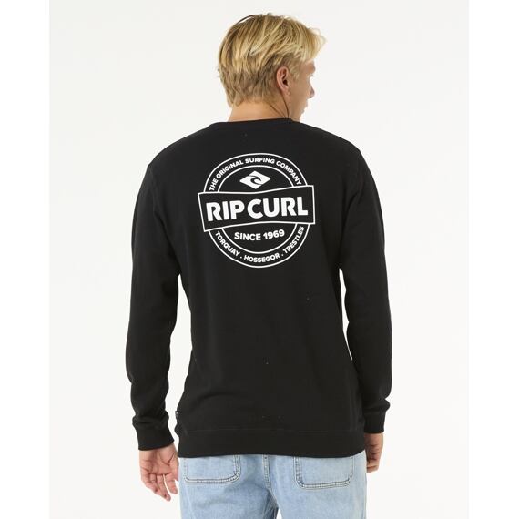 Mikina Rip Curl STAPLER CREW Black
