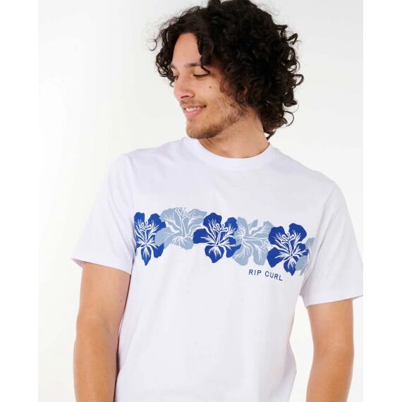 Tričko Rip Curl AOTS - CODY WELSH HIBISCUS TEE White