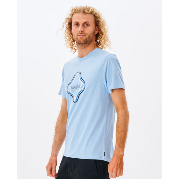 Tričko Rip Curl SURF REVIVAL VIBRATIONS TEE  Bells Blue 
