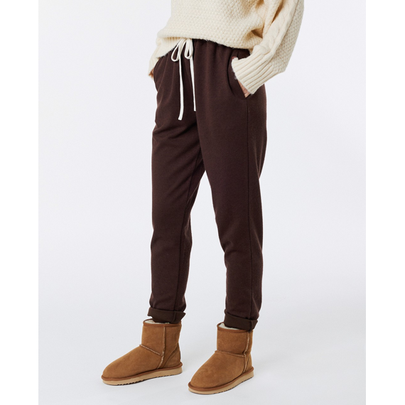 Kalhoty Rip Curl SANTANDER RELAX PANT Dark Brown 