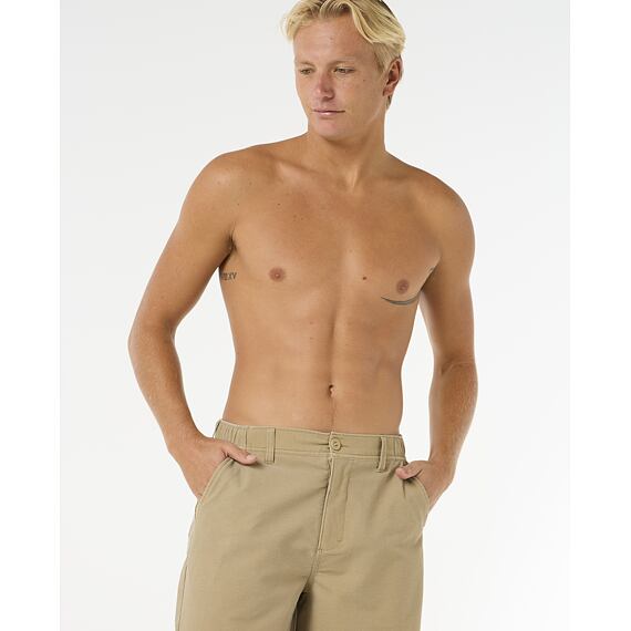 šortky Rip Curl BOARDWALK CORD WIZ Khaki
