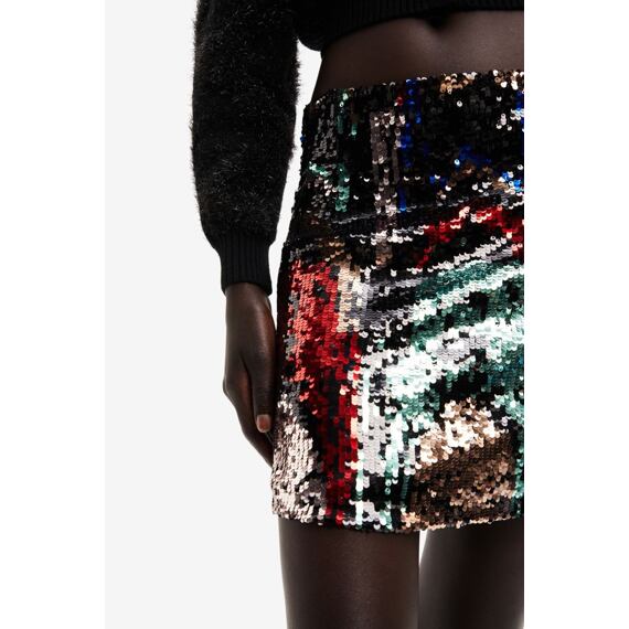 Sukně Desigual Fiesta negro