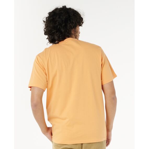 Tričko Rip Curl AOTS - CODY WELSH PALMS TEE Mandarin Zest
