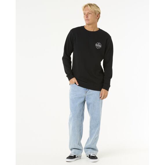 Mikina Rip Curl STAPLER CREW Black