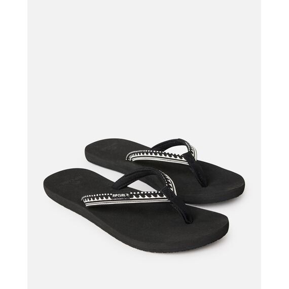 žabky Rip Curl FREEDOM BLOOM OPEN TOE Black/Off White