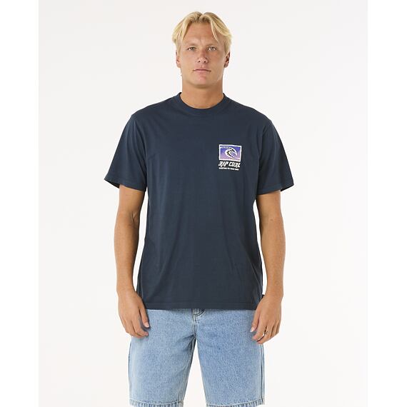 Tričko Rip Curl RAW ENERGY TRAD TEE Dark Navy