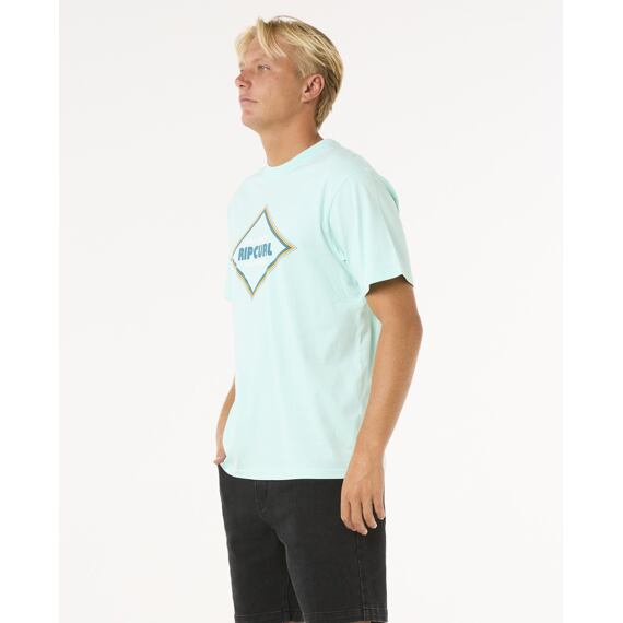 Tričko Rip Curl SURF REVIVAL YO MUMMA TEE Light Aqua