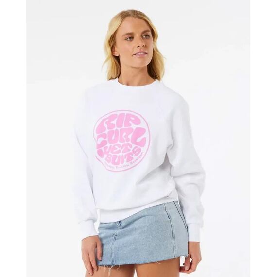 Mikina Rip Curl SG GRAPHIC FLEECE CREW White