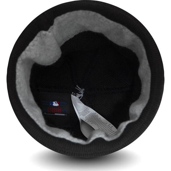 Zimní čepice New Era KULICH NEW ERA MLB BOBBLE KNIT NEYYAN Blkwhi