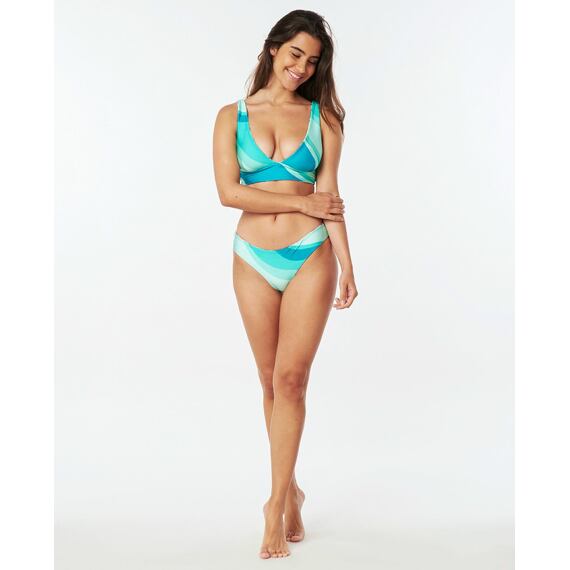 Plavky Rip Curl BLISS BLOOM FLORAL HALTER REVO Optical White 