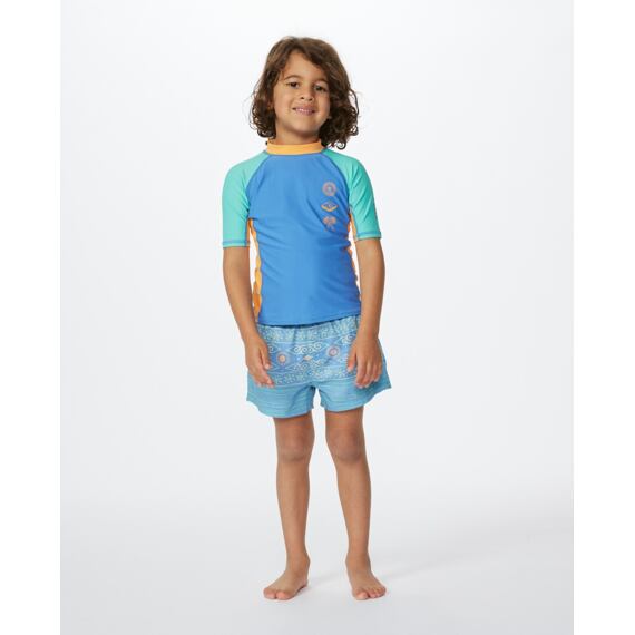 Lykra Rip Curl MYSTIC WAVES UPF S/S-BOY Blue Yonder