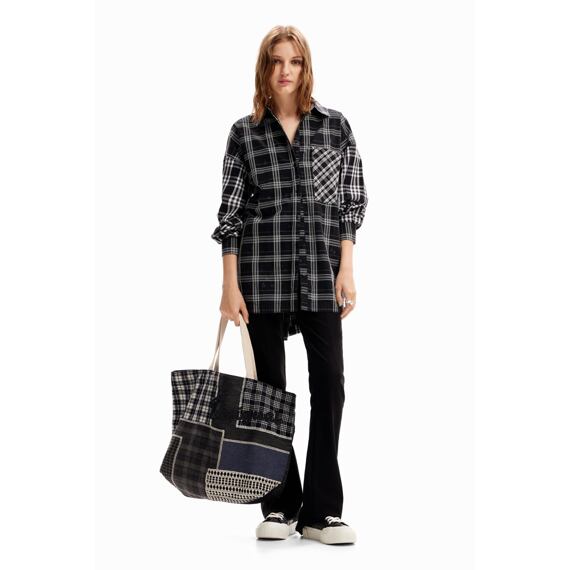 Kabelka Desigual Shopper India negro