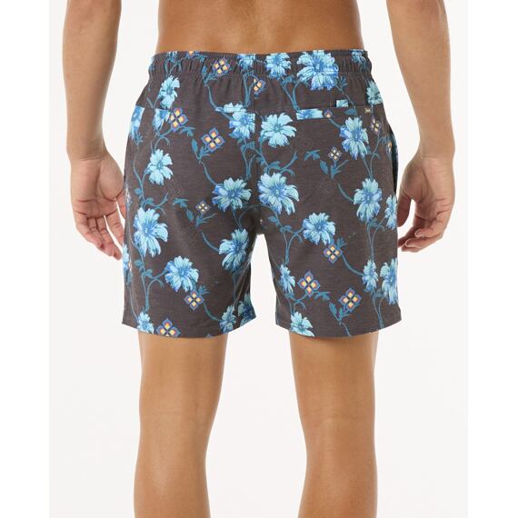 Plavky Rip Curl SURF REVIVAL FLORAL VOLLEY Black