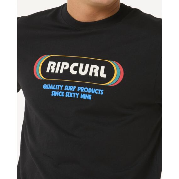 Tričko Rip Curl SURF REVIVAL YO MUMMA TEE Black