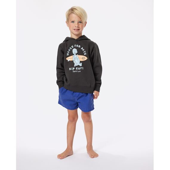 Mikina Rip Curl TUBE TOWN TURTLE HOOD -BOY Washed Black