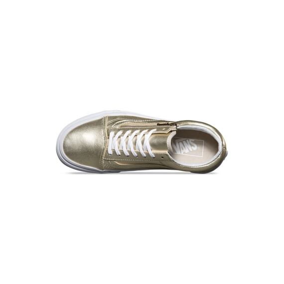 Boty Vans OLD SKOOL ZIP Wheat Gold/True Whit