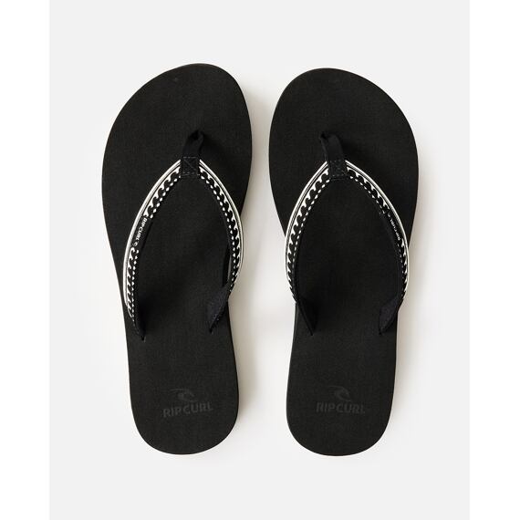 žabky Rip Curl FREEDOM BLOOM OPEN TOE Black/Off White