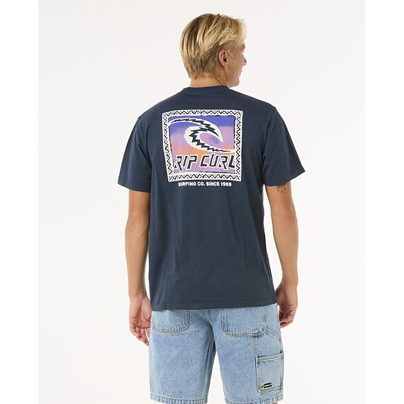 Tričko Rip Curl RAW ENERGY TRAD TEE Dark Navy